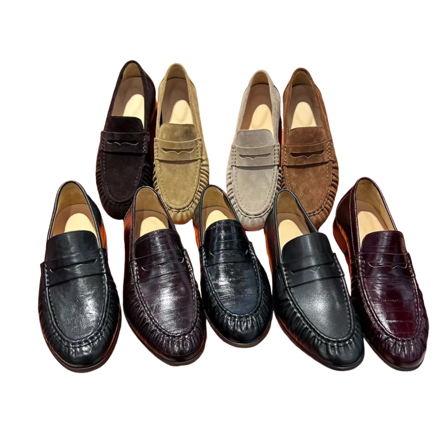 

Мужские слипоны с элегантным дизайном для делового и повседневного стиля. Стильные модные слипоны для мужчин AL1711.