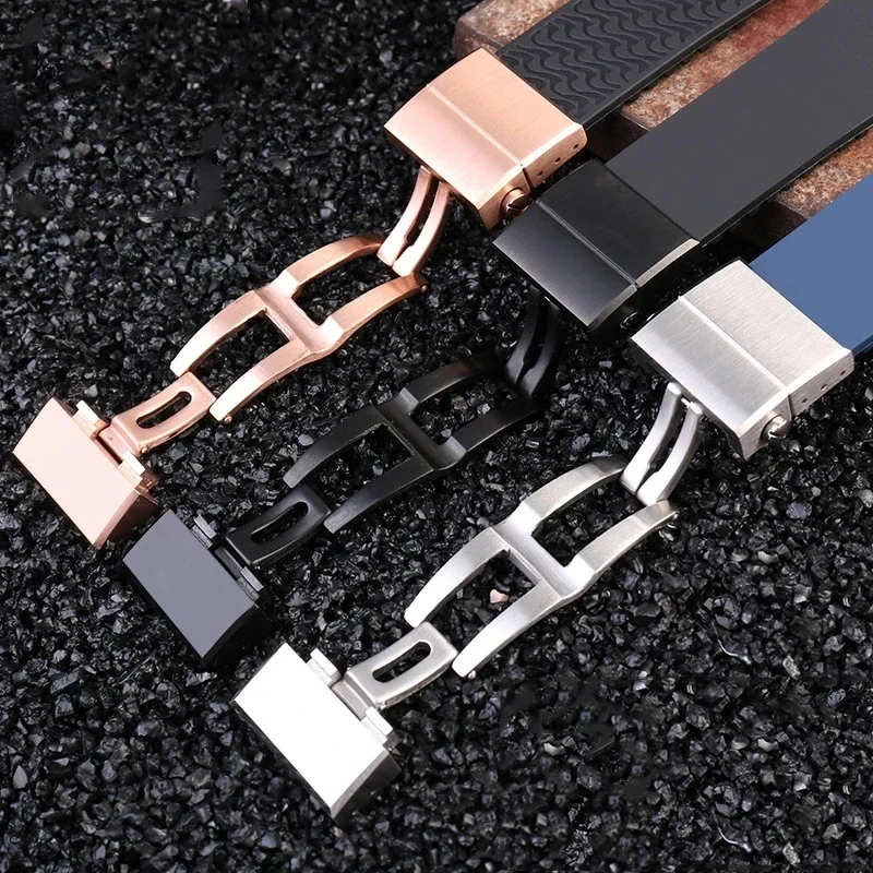 Watch accessories Band For Ulysse Nardin Silicone Rubber Watch Band DIVER 263 Strap 22mm Waterproof belt watch Bracelets