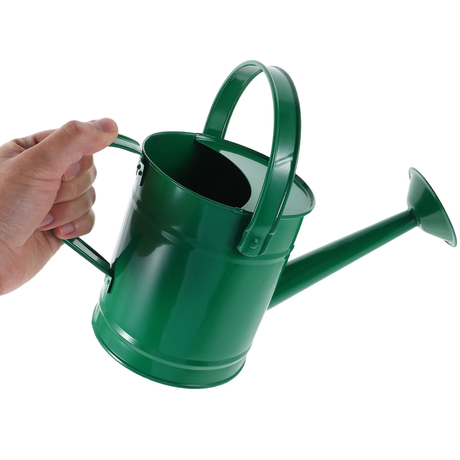 

1.5L Children's Watering Can Sprinkler Mini Metal Pot Long Spout Garden Outdoor Iron Indoor Durable Lightweight for Gardening