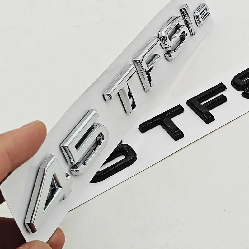 جديد ثلاثية الأبعاد ABS سيارة رسائل شعار A3 45TFSIe شارة الخلفي الجذع ملصق الشارات لأودي A3 45 TFSI e 8Y السيارات الذيل بمناسبة الملحقات #5