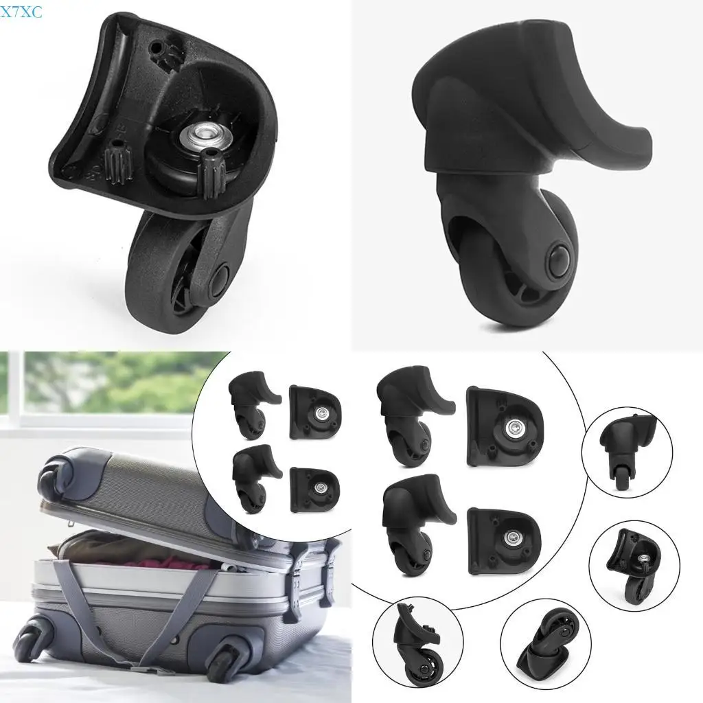 

X7XC 4pcs Practical Suitcase Replacement Set Easy to Install Luggage 360 Degree Rotation For Frequent
