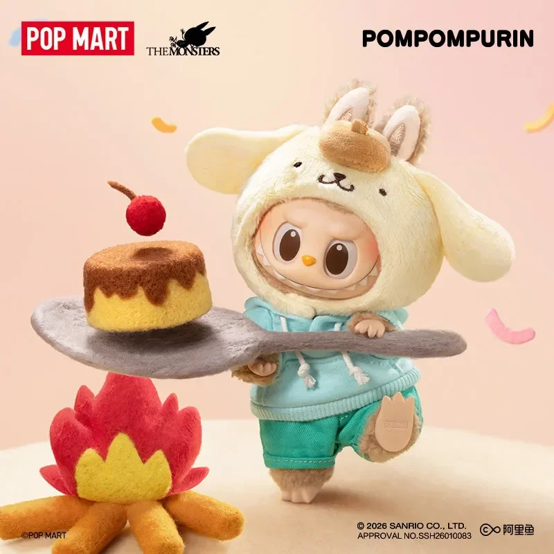 

POP MART LABUBU x Sanrio Characters: Виниловая плюшевая фигурка-сюрприз из серии The Monsters, коллекционная аниме-фигурка, загадочная игрушка