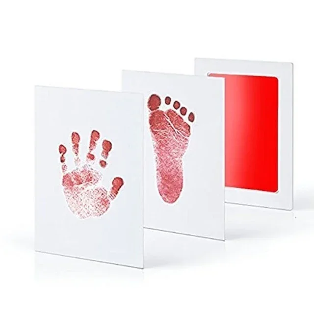 Pasgeboren Baby DIY Hand- en Voetafdruk Kit Inktkussens Fotolijst Handafdruk Peuters Souvenir Accessoires Veilig Schoon Kraamcadeau
