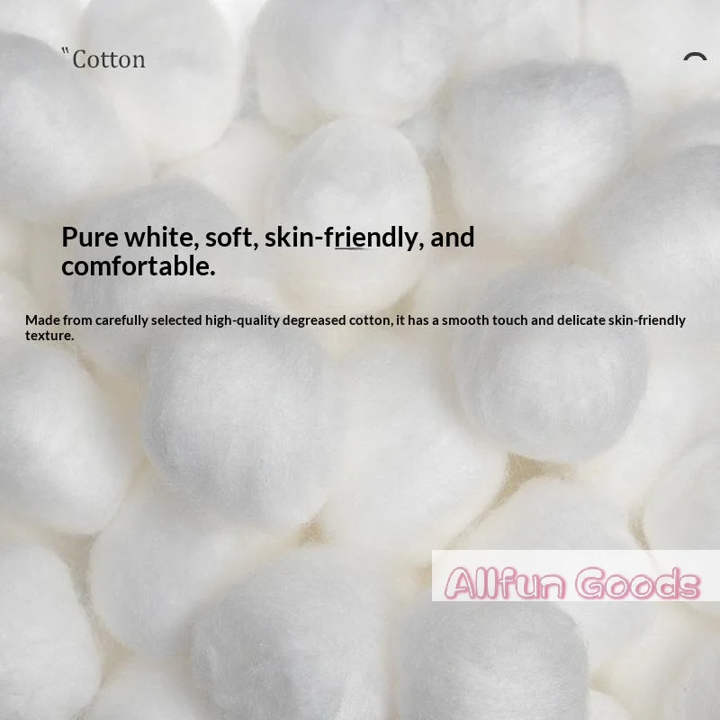 100/200Pcs Pure Absorbent Cotton Balls Soft Gentle Multi-use Cotton Puffs For Skincare First Aid Baby Care And Daily Cleaning