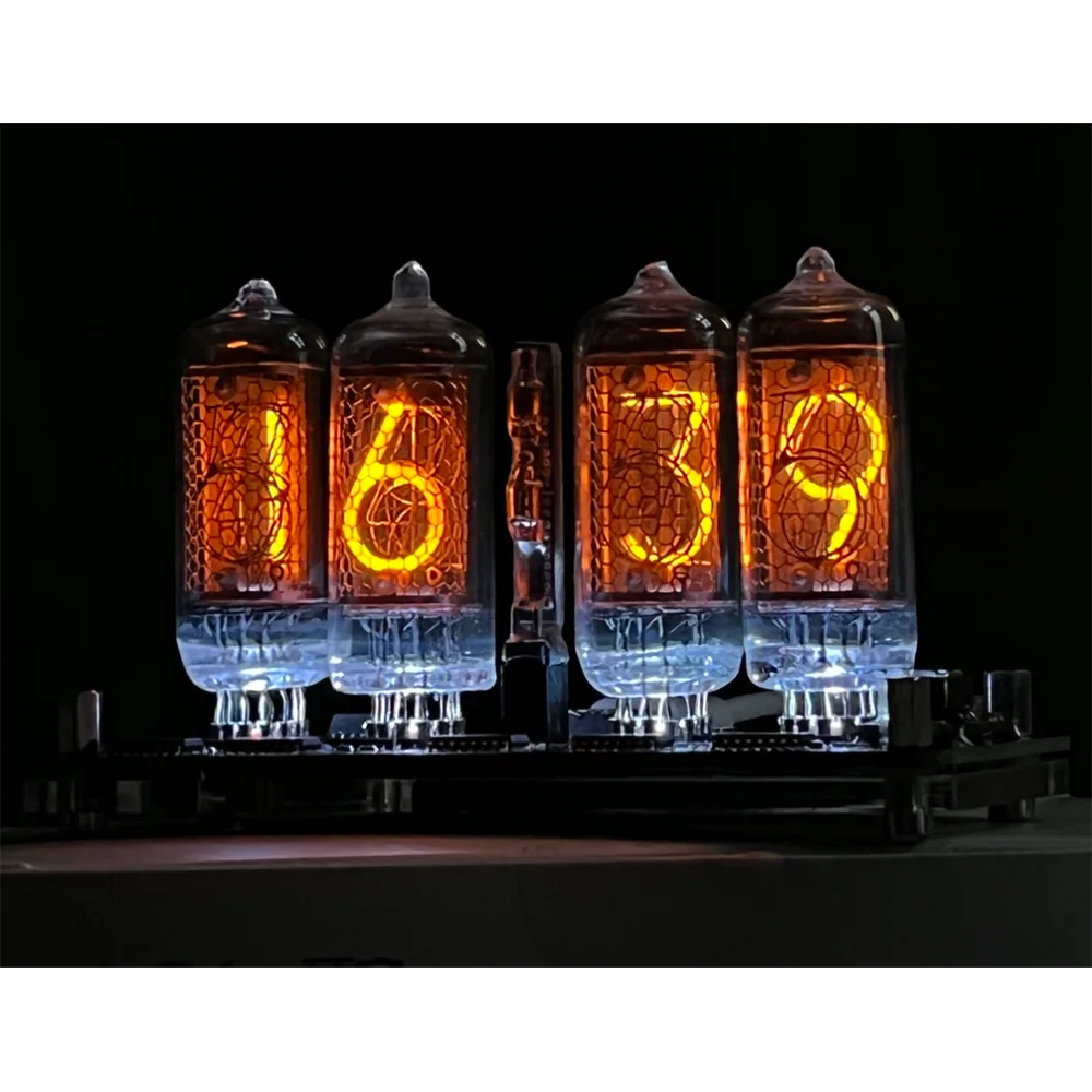 

4 digit IN-8 Nixie Glow Tube Clock IN8 With LED Backlight Glow Tube DC5V USB