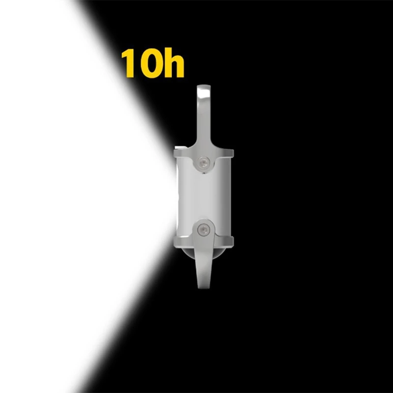 Portable LED Work Light Keychain Pendant USB Rechargeable Flashlight Keyring For Camping Pocket Sized Key Chain Tool