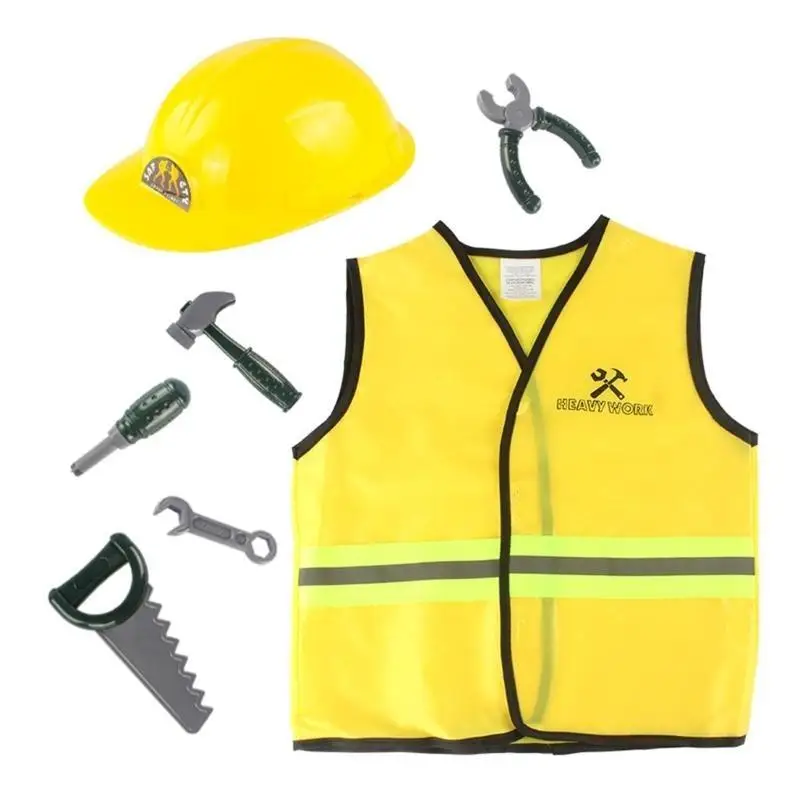 R1WE Bauarbeiter-Kostüme, Verkleidungskleidung für Halloween, Geburtstag, Party, Geschenk