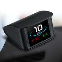 Black Car Speedometer Hud With Simple Numbers And Wire Drawing Process Is Matched With Alarm