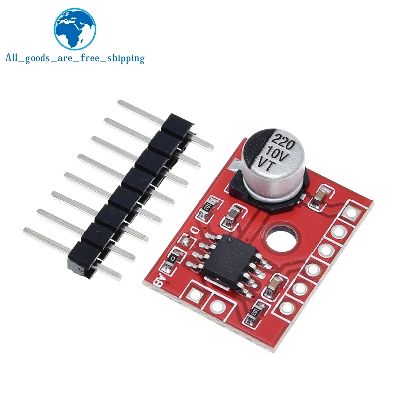 TZT XS9871 Mini Digital Amplifier Board 1*5W Class D Digital 2.5V To 5.5V Power Amplifier Board Efficient Class AB/D Optional