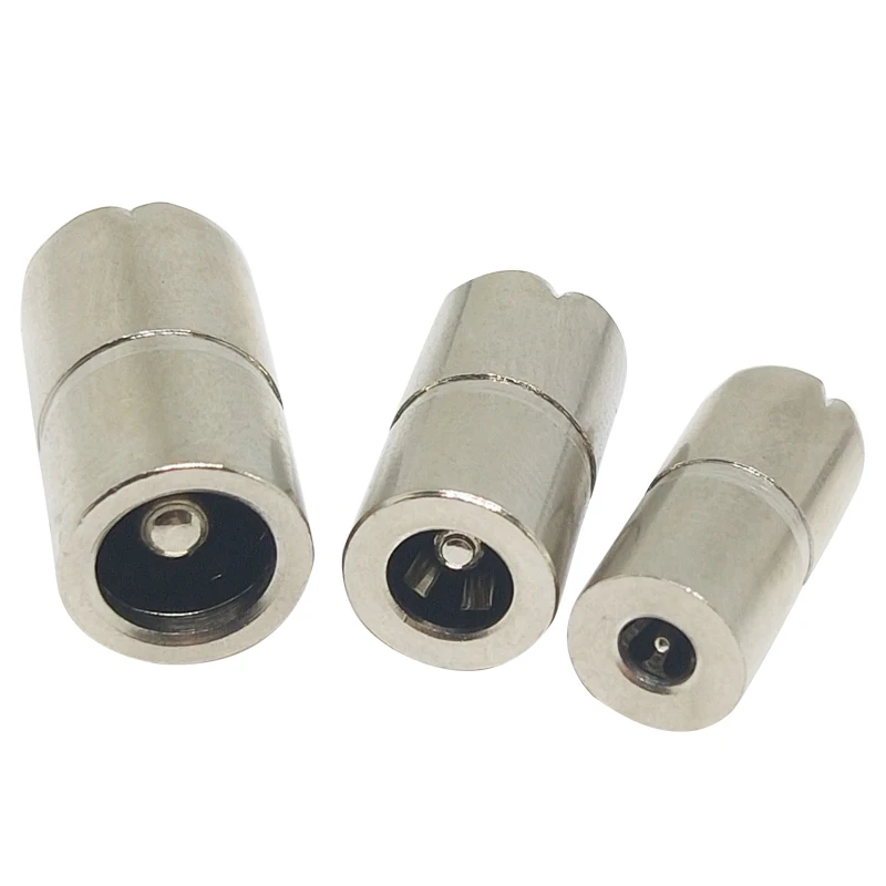 10Pcs DC Full Metal Female Socket DC084 2.5x0.7mm 3.5x1.1mm 3.5x1.35mm 4.0x1.7mm 5.5x1.7mm 5.5x2.5mm 5.5x2.1mm DC Power Outlet