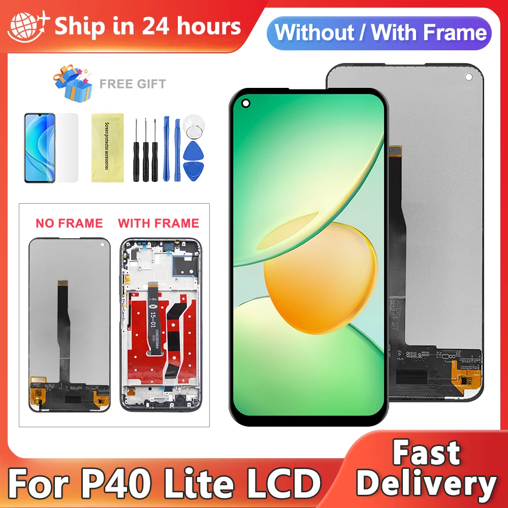 6.4'' LCD For Huawei P40 Lite nova 6SE LCD Display Touch Screen Digitizer Assembly JNY-L21A JNY-L01A JNY-L21B nova 7i 5i Display