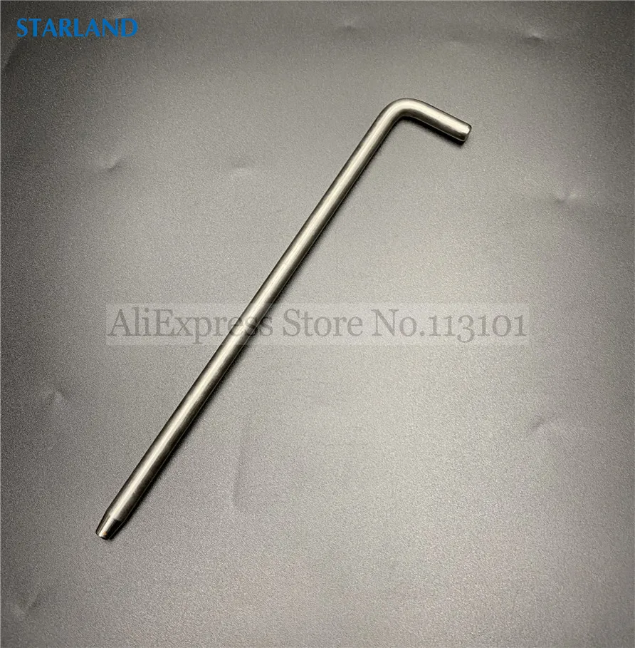 مكبس براغي من الفولاذ المقاوم للصدأ ، عمود تثبيت ، آلة صنع الآيس كريم ، ماكينات تقديم لينة ، قطع غيار بديلة ، طول ؛ ، YKF ، 1