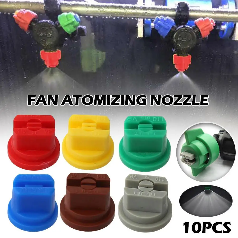 10pcs Fan-Shaped Knapsack Sprayer Nozzle Agriculture Fruit Misting Sprinkler Atomization Sprayers Garden Accessories