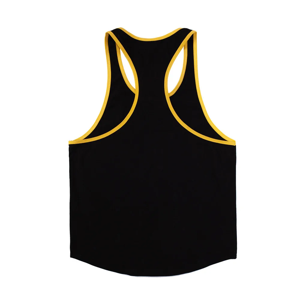 Cotton Bodybuilding Sport Tank Tops Men Gym Fitness Workout Sleeveless Shirt Male Stringer Singlet Summer Casual Print Undershir image 3
