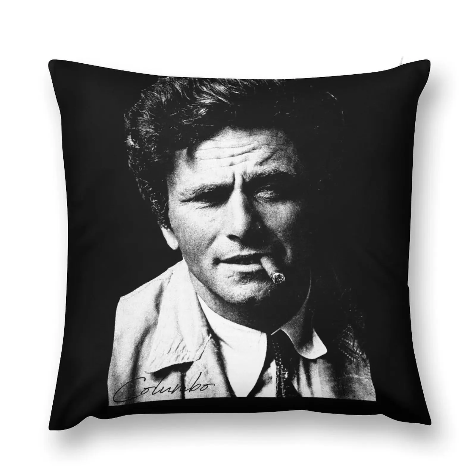 Columbo // Portrait Throw Pillow Christmas Cushion For Home Sofa Cushion Cover pillow