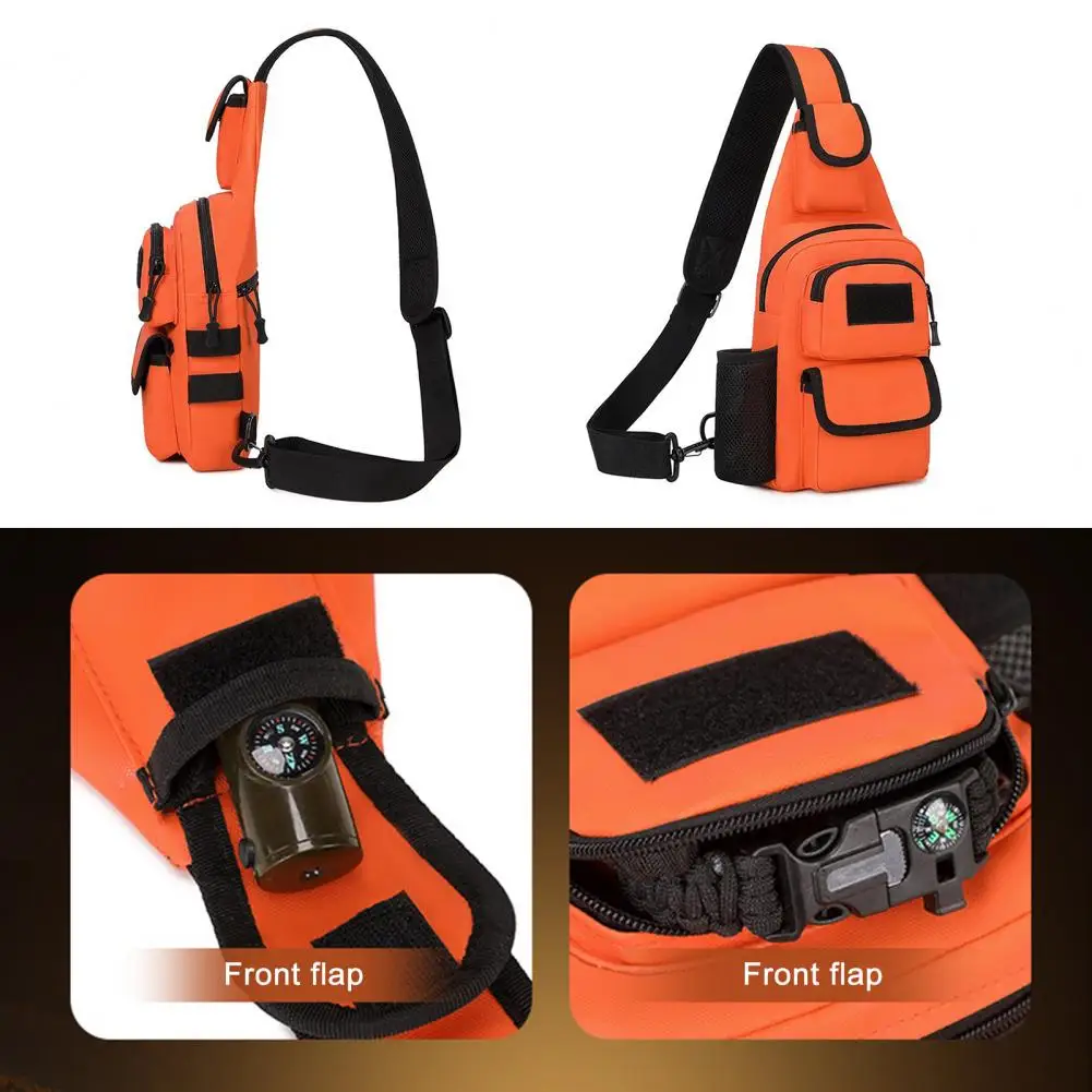 Sac à bandoulière de poitrine étanche de grande capacité, voyage en plein air Camping pêche sport course à pied, pochette à bandoulière simple