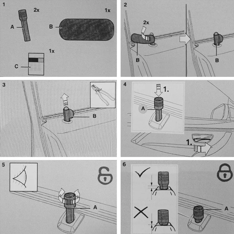 4 pezzi M LOGO Tech serratura per auto in acciaio inossidabile modificato perno per porta per accessori BMW Car styling