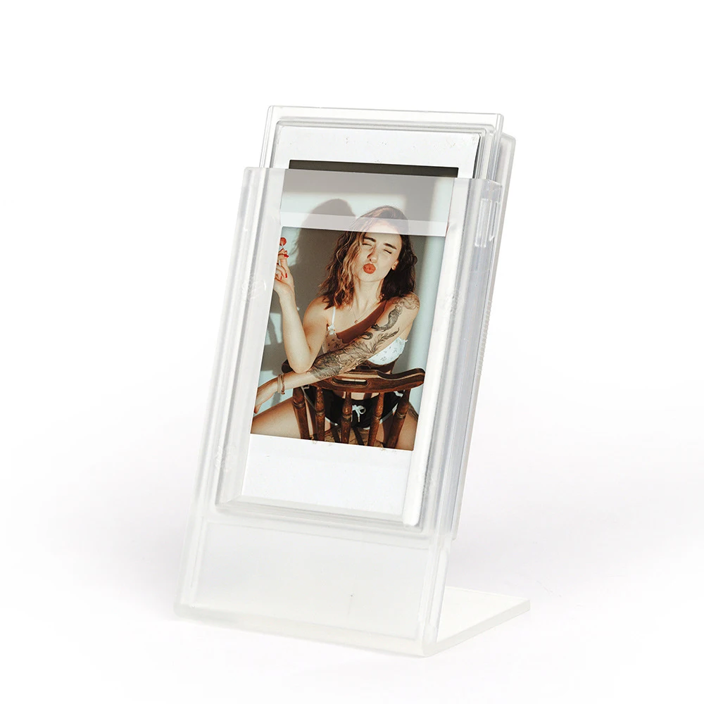 2PCS/INS Photo Frame Colorful Picture Frame 3 Inch Mini Instax 12 11/8 Camera Album for  Card Picture Holder Desktop Decoration