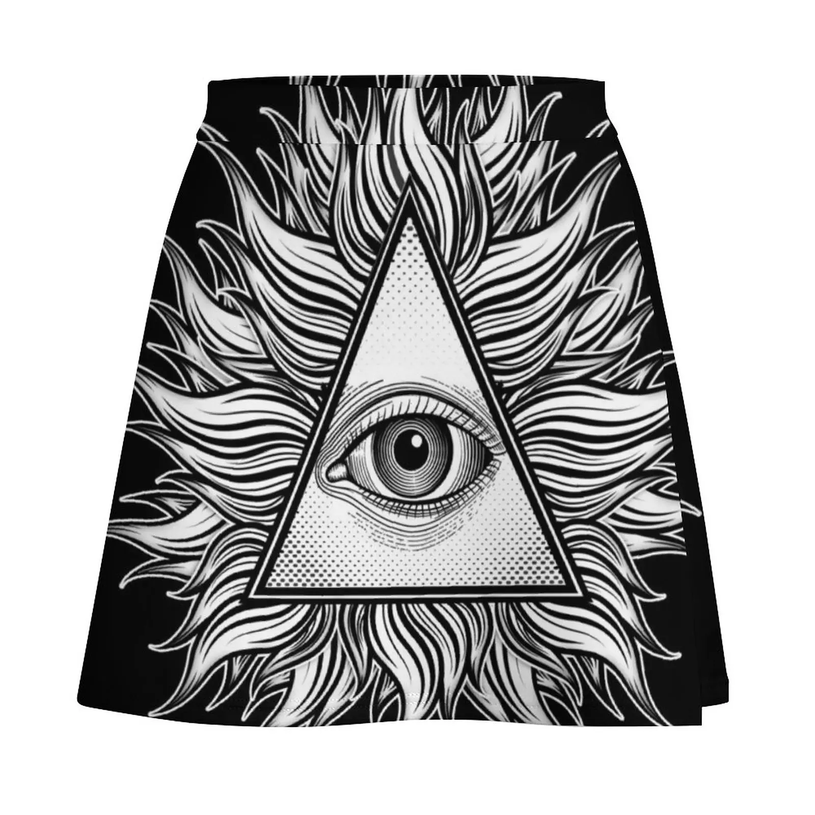 Eye Symbol Mini Skirt Women clothing Women's summer skirt Summer skirt Dresses