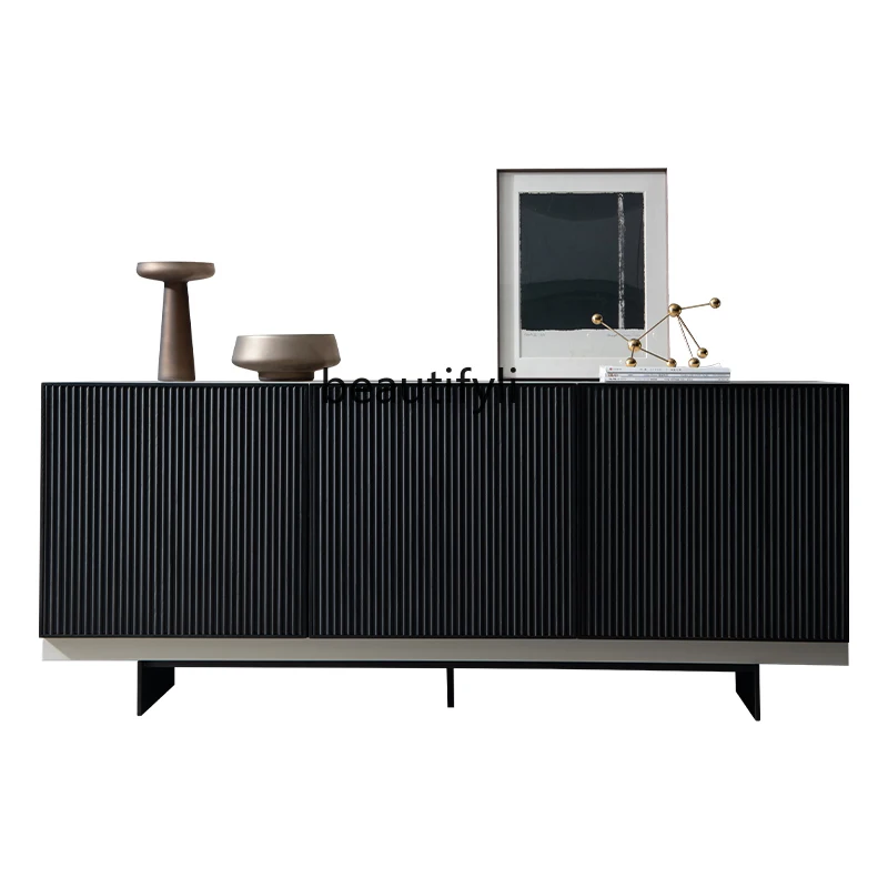 

Italian Minimalist Entrance Cabinet Light Luxury Sideboard Wine Cabinet Modern Minimalist Tea Cabinet 1.7 M