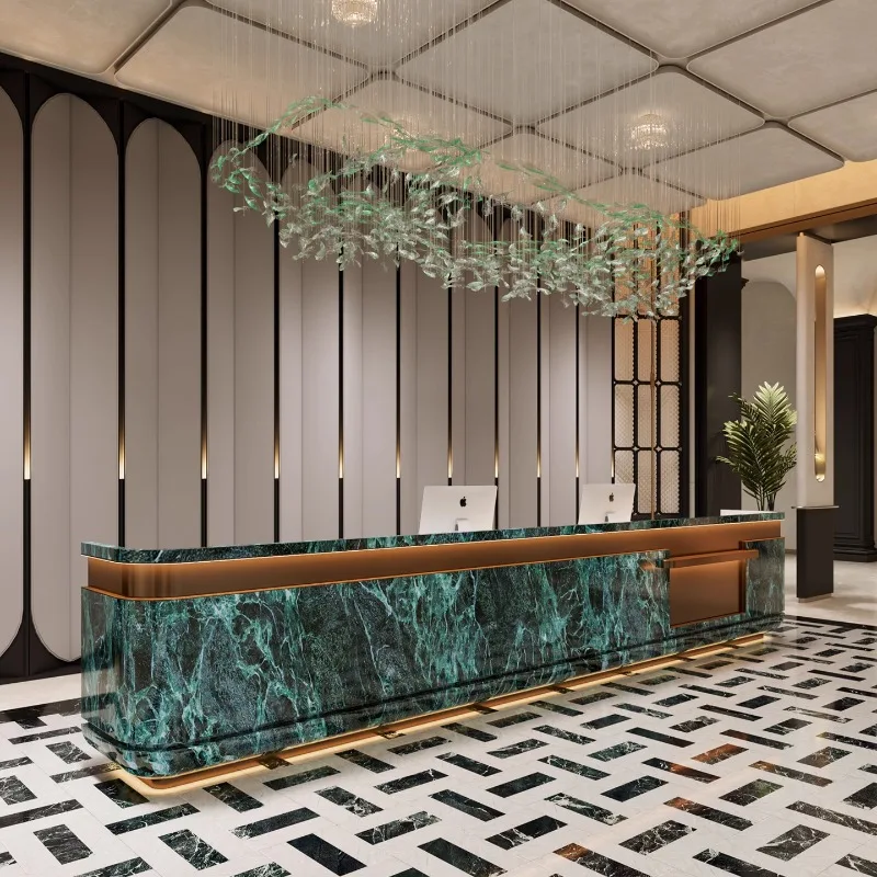 

Elegant Display Reception Desks Front Modern Quality Receptionist Reception Desks Service Counter Escrivaninha Office Furniture