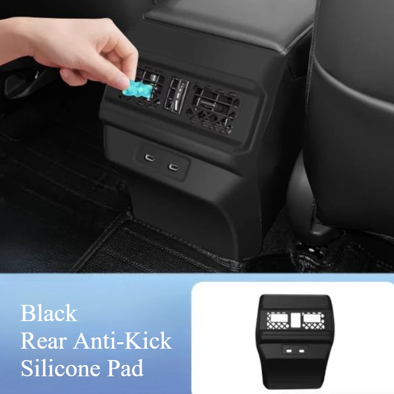 Kick Pad Seat Central Protective Cover Decoration For Honda Accord 11th Generation 2023-2025 Rear Air Conditioning Silicone