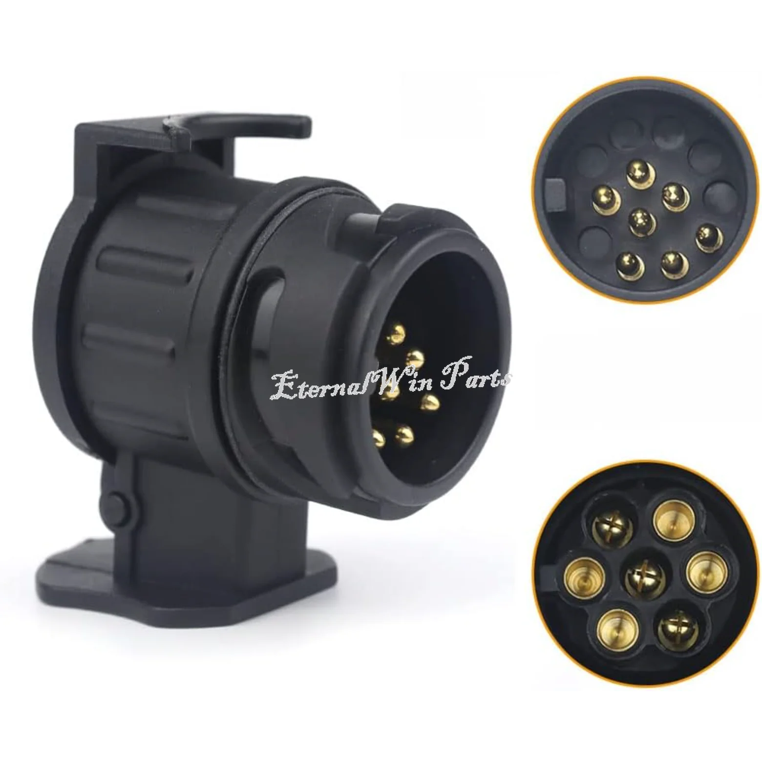 

13 Pin to 7 Pin Trailer Connector Adapter Plug 12V Waterproof Extension Cable for Car RV Tractor Caravan Bike Rack