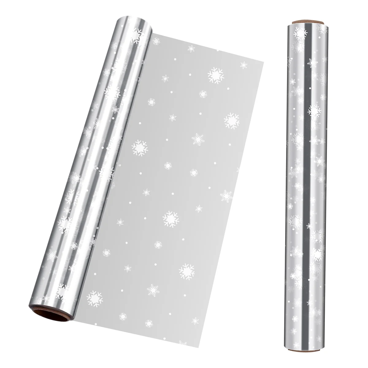 STOBOK Cellophane Wrap 25 Mil Thickness Cellophane Wrap Roll Snowflake Decorated Cellophane Bags to Wrap Gift Baskets &