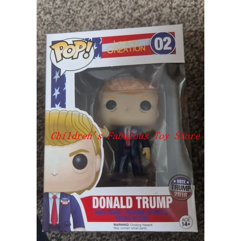 FUNKO POP  Action Model Toys DONALD TRUMP #02 President of America Campaign 2016 Vinyl Collection Figure Toys