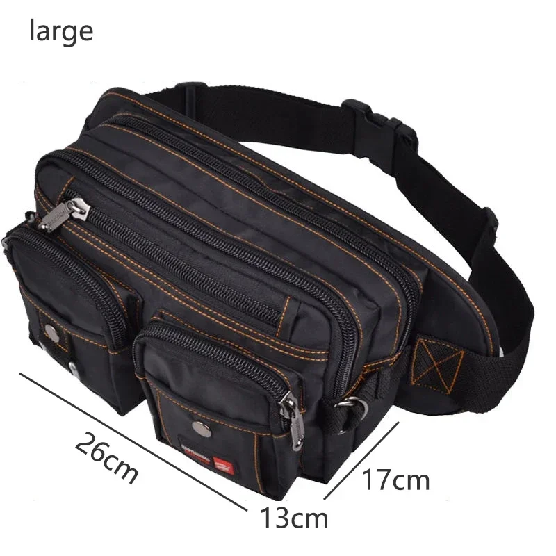 

[Add Multiple Styles] Men Chest Pack Waterproof Waist Bags Large Capacity Fanny Pack for Men Multifunction Phone Pouch Oxford