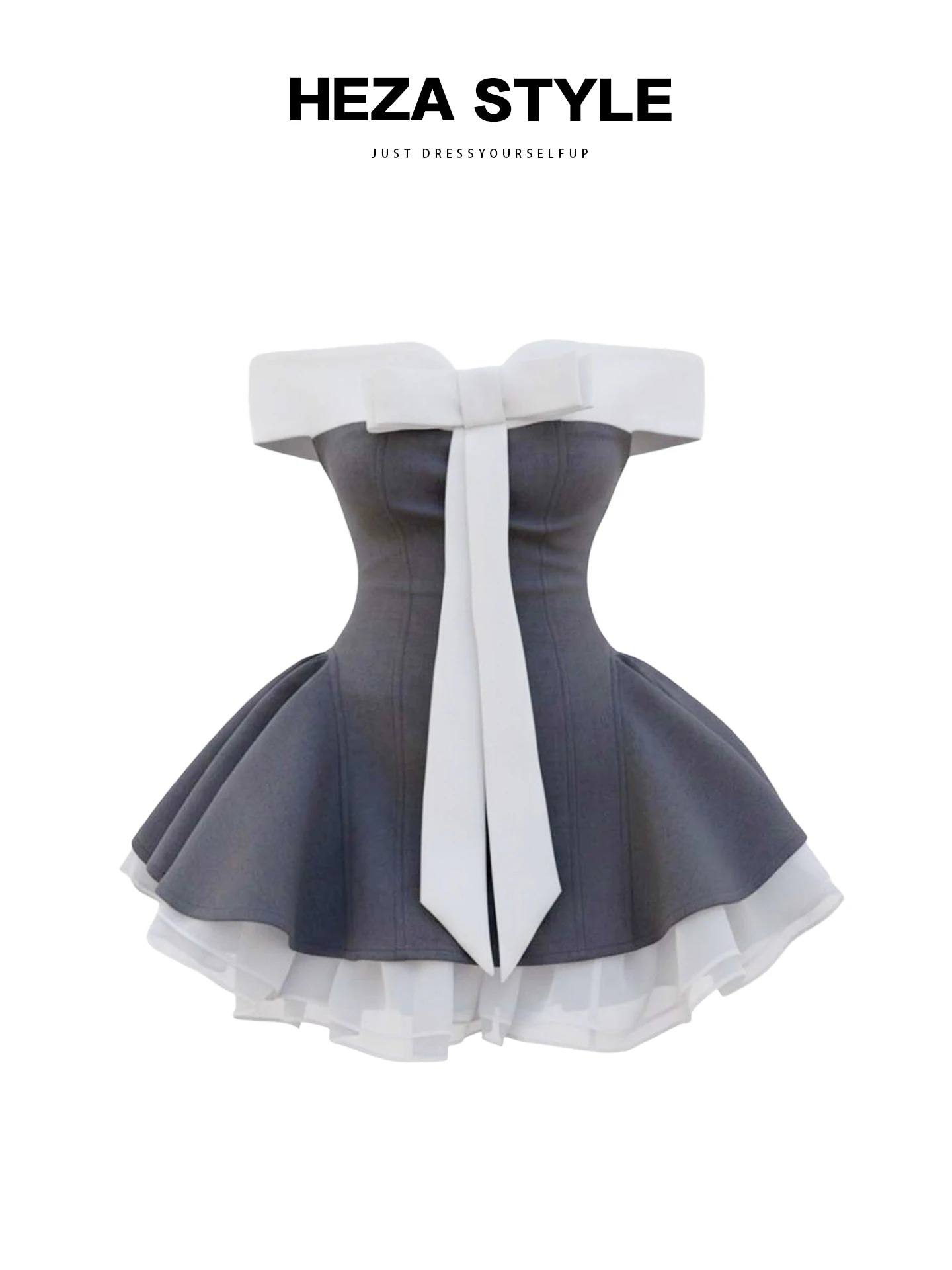 Ele Hoge Taille Puffy Dr Dames Herfst Seizoen Knoop Kleur Blo Drukte Dr Faionable Plus Size Jurk