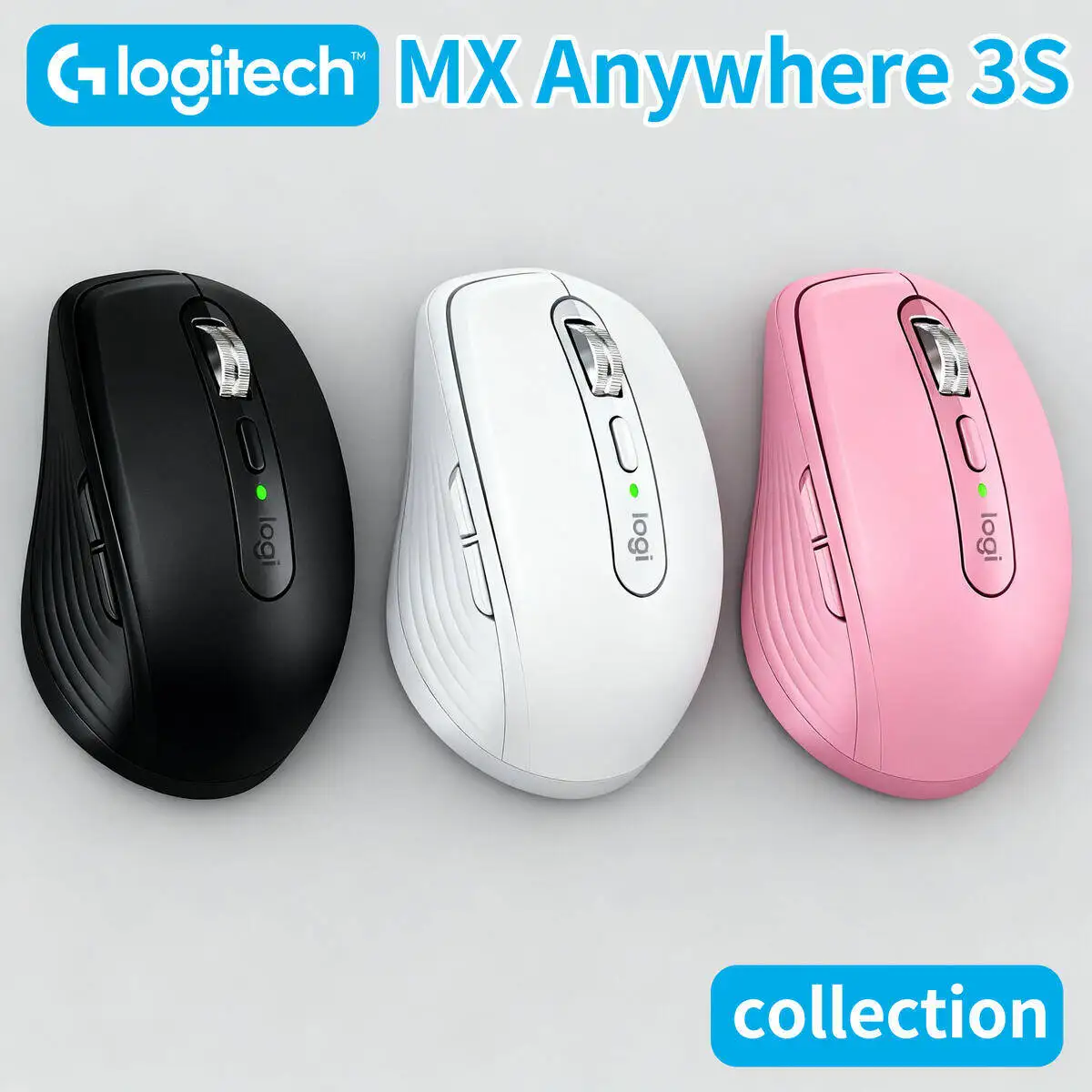 

Logitech MX Anywhere 3S Bluetooth Mouse – Premium Build, 8000 DPI Sensor, Logitech Options+ Customization