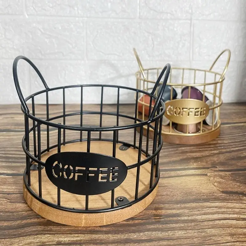 Soporte café duradero KX4B, cesta almacenamiento café, organizador cápsulas café capacidad, cesta