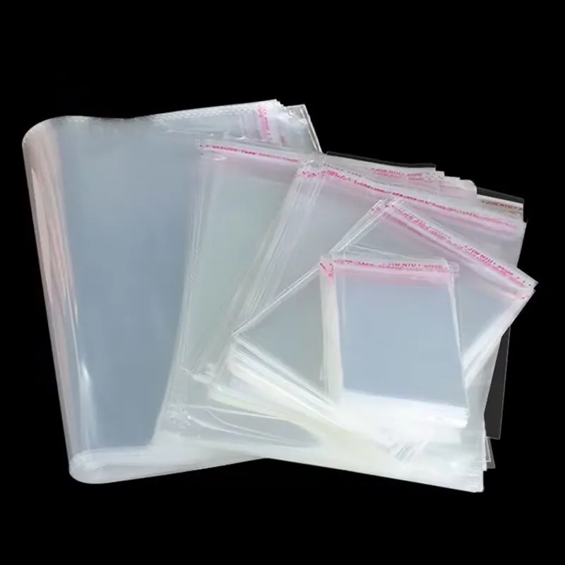 100 pieces/transparent self sealing bag, sealed plastic bag, wedding gift bag, T-shirt, clothing bag, underwear storage bag