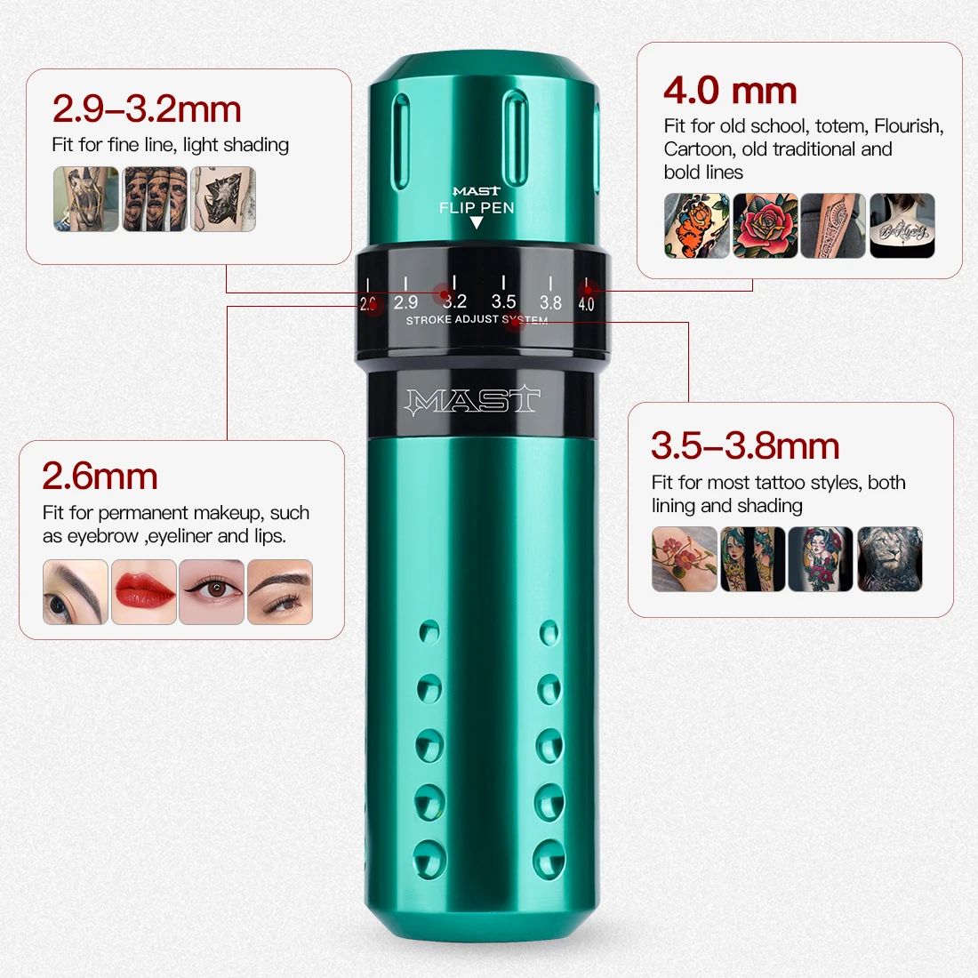 Mast Flip Rotary Tattoo Pen Machine Electric Tattoo G un Machine