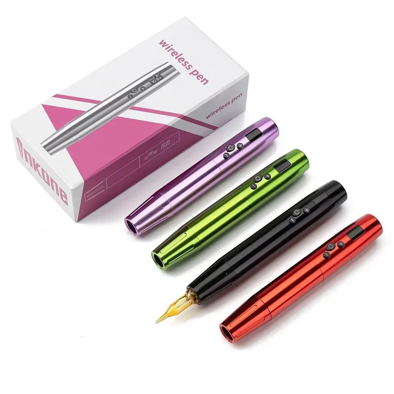 2 in 1 Charging Wireless PMU Rotate Microblading Tattoo Pen Permanent Makeup Eyebrow Lip Eyeliner Body Art Tattoo Machine Pen