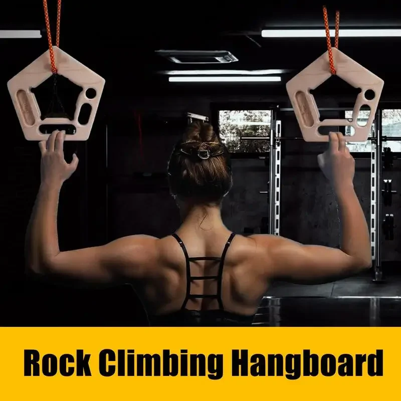 

Pull-Up Board Hangboard Rock Climbing Finger Strengthener Boards Trainer Forearm Strengthener Practice Tool Outdoor Climbing