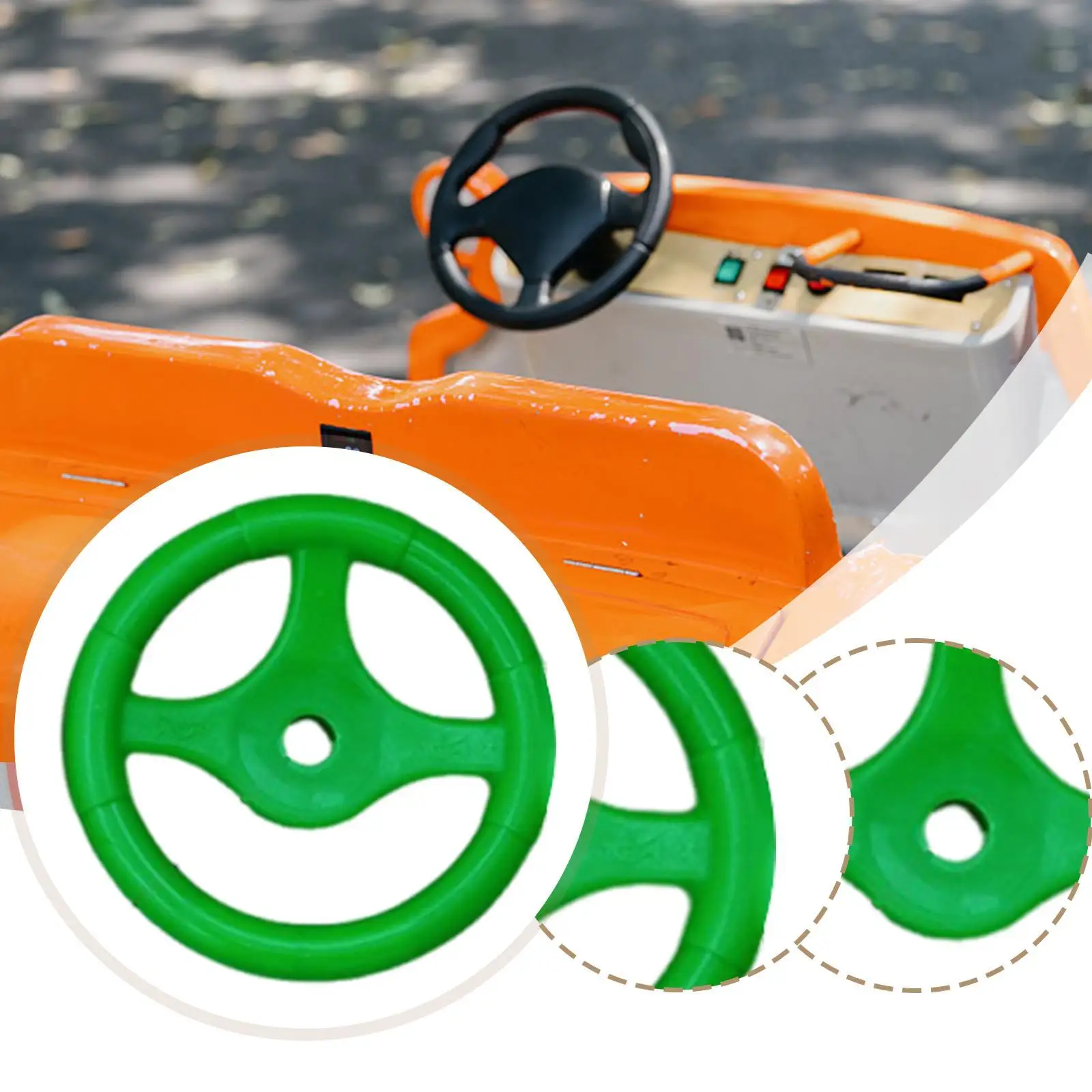 Kids Steering Wheel Toy Playground Compact Backyard Parts Multifunction Playset Children Girls Treehouse Interactive Driving Toy