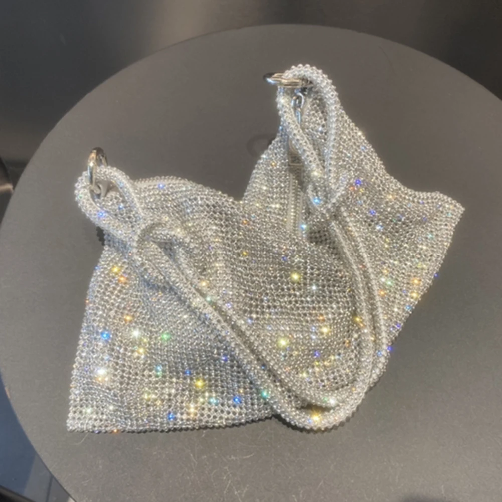 حقيبة يد مسائية بأحجار الراين للنساء لحفلات العشاء وحفلات الزفاف وحقائب كتف تحت الإبط للنساء #1