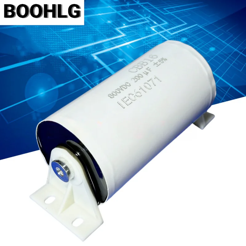 1 Buah 800VDC 200Uf 800V Frekuensi Tinggi Non Induktif Penyerapan Kapasitor Mesin Las Plasma Mesin Pemotong Aksesoris