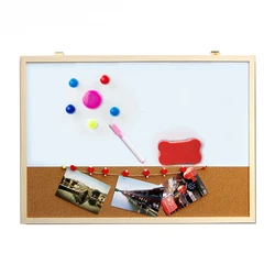 XINDI 30*40cm kombinasyonu beyaz tahta mantar kurulu kombinasyonu ahşap çerçeve manyetik beyaz tahta ücretsiz işaretleme kalemleri ücretsiz kargo