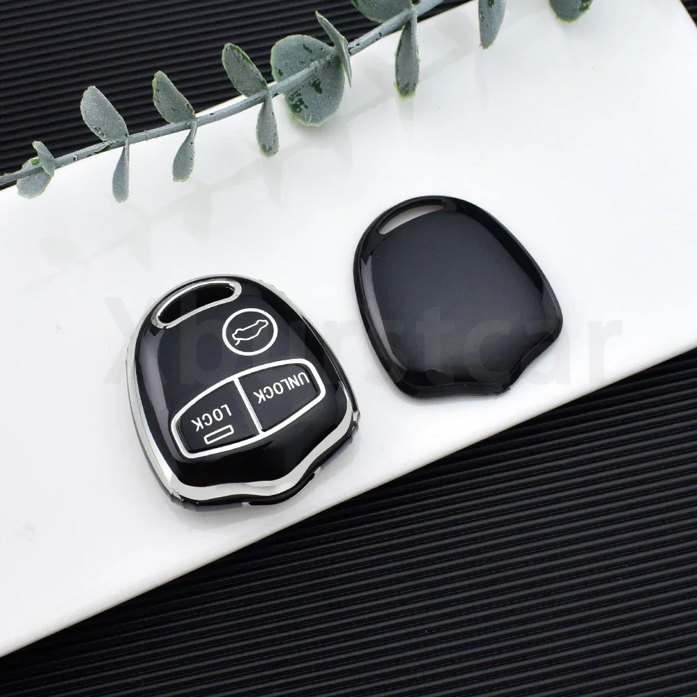 2/3 أزرار حافظة مفاتيح السيارة من البولي يوريثان غطاء السيارة شل فوب حامل لميتسوبيشي تطور لانسر EX غراندز أوتلاندر تريتون باجيرو ASX #6