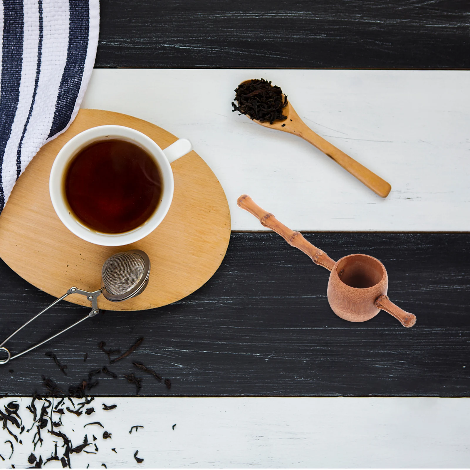 1 قطعة المصفاة الخيزران المستدامة صديقة للبيئة مصفاة شاي ل الكونغ فو الصينية حفل الشاي أدوات ملحق المطبخ برواري