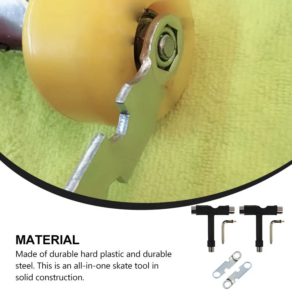 

4Pcs T Type Skateboard Tool Multi Functional Allen Key Wrench for Skating Park Maintenance Lightweight Easy to Carry L Shape