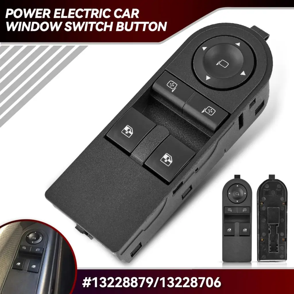 For Opel Vauxhall Astra H 2005-10 Zafira B 2005-2015 Power Master Window Control Lifter Switch Button 13228706 13183679 13228879