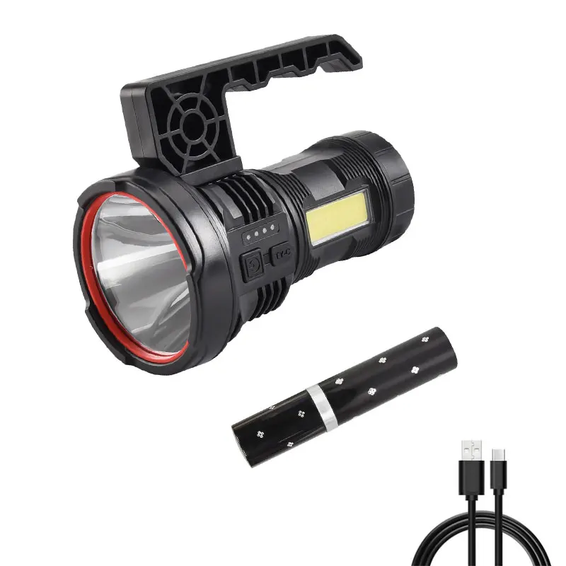 

Dual-Light 7-Mode Flashlight - Detachable Handle & Side Lamp, Super Bright For Camping/Workshop/Outdoor Emergencies