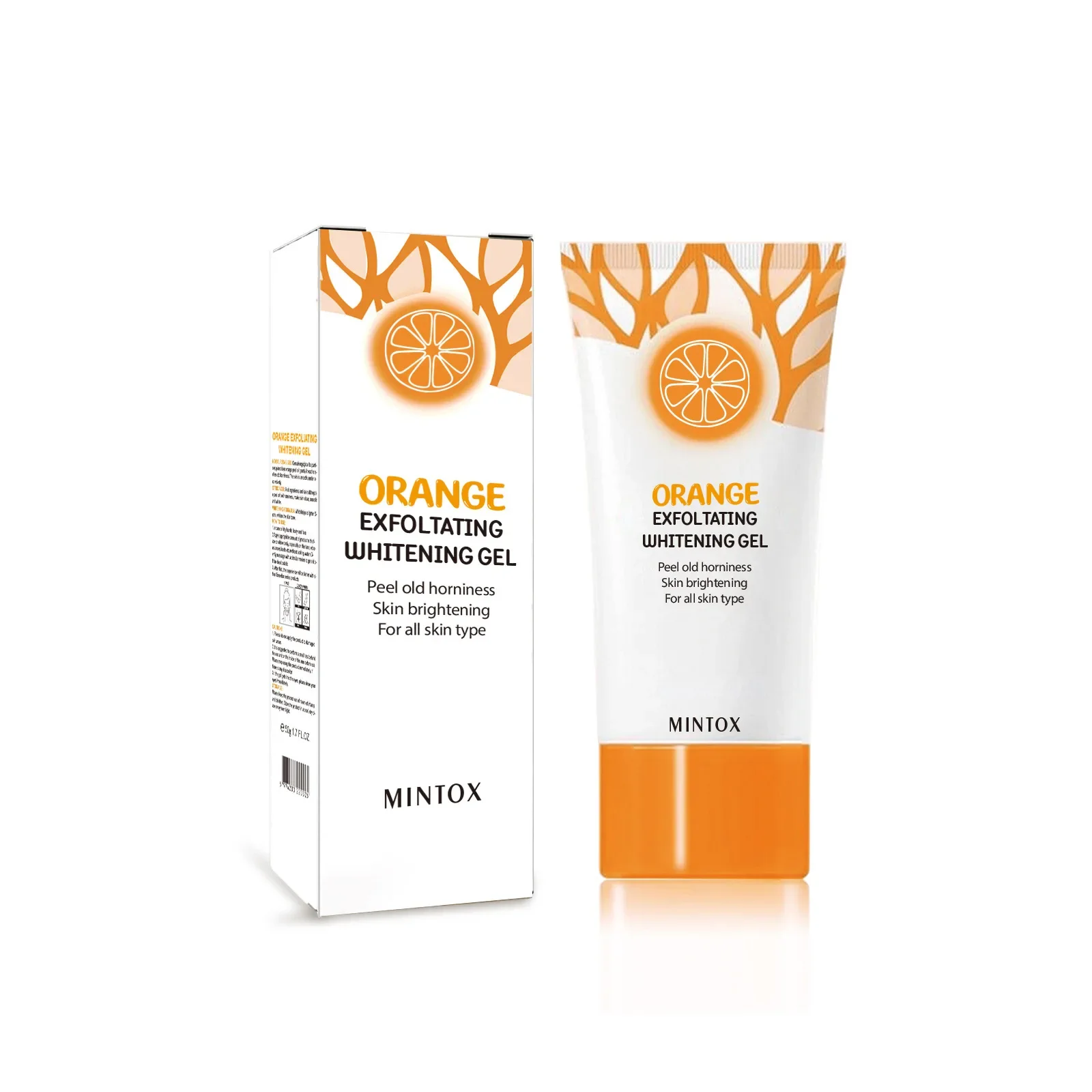 Oranje Exfoliatie Peeling Gel Reinigende Poriën Verhelderen En Stralen Zachte Exfoliatie Mee-Eter Exfoliërende Gel Peeling