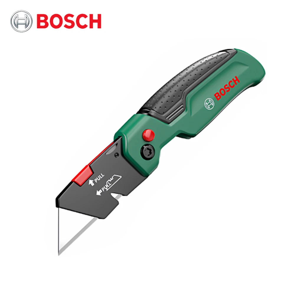 Cuchillo multiusos plegable de alta resistencia BOSCH, herramienta de corte multifuncional con mango antideslizante portátil de acero al carbono SK5