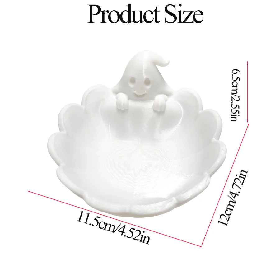 Matte White 3D Cute Ghost-Shap - огляд і ціна Home Essentials Bathroom Storage