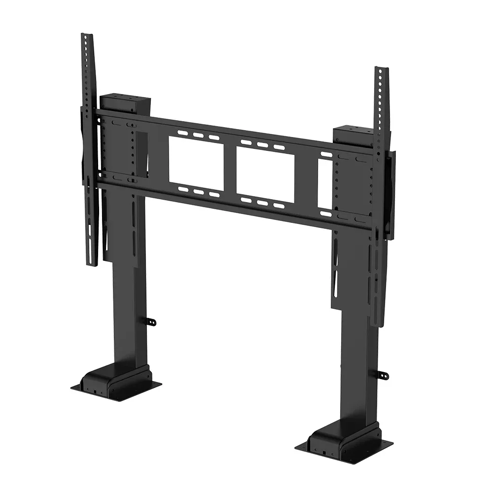 Wholesale 65''-100'' Height Adjustable Motorized Vertical TV Lift Remote Control Smart Electric System Cabinet TV Stand